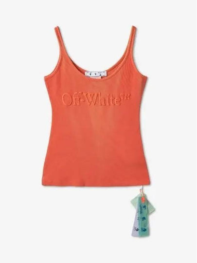 logo print sleeveless top OWAD072S23JER0022626 - OFF WHITE - BALAAN 2