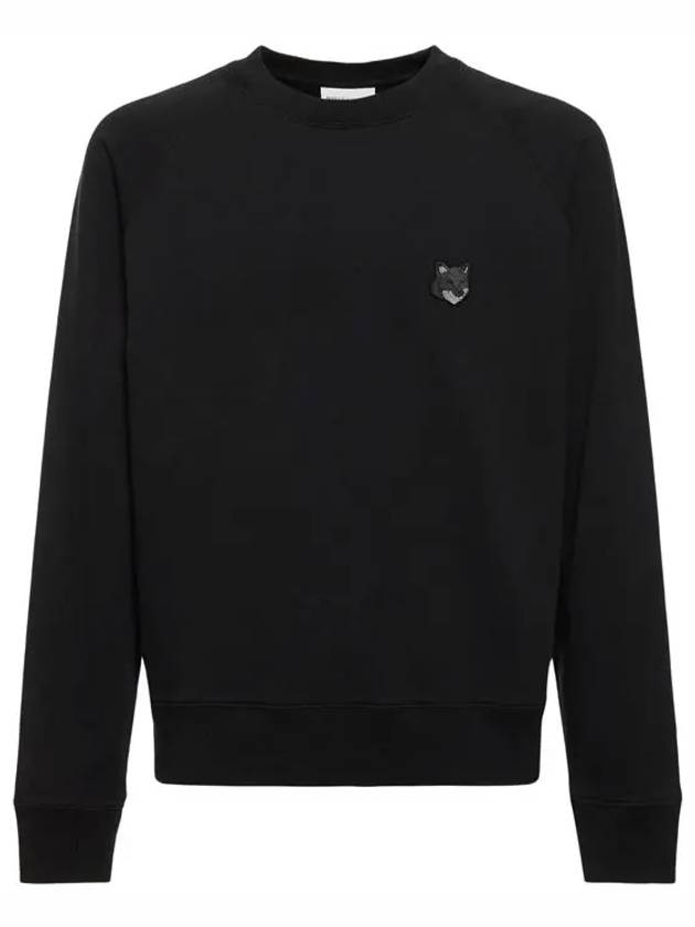 Bold Fox Head Patch Oversized Sweatshirt Black - MAISON KITSUNE - BALAAN 2