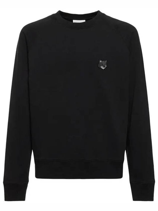 Bold Fox Head Patch Oversized Sweatshirt Black - MAISON KITSUNE - BALAAN 2