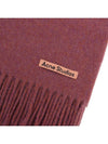 Wool Fringe Muffler Red - ACNE STUDIOS - BALAAN 4