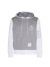 Funmix Lightweight Anchor Loopback 4 Bar Hoodie Grey - THOM BROWNE - BALAAN 2