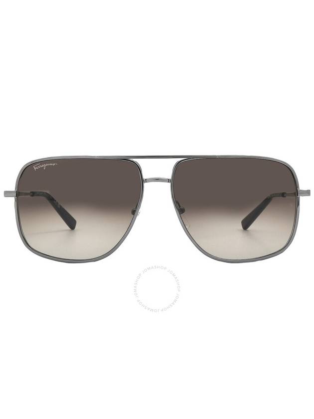 Salvatore Ferragamo Dark Grey Navigator Men's Sunglasses SF278S 069 60 - SALVATORE FERRAGAMO - BALAAN 1