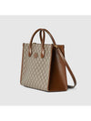 GG Small Tote Bag Beige Ebony - GUCCI - BALAAN 3