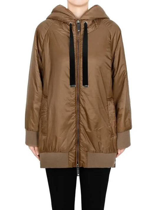 Caramel Greenma Hooded Padded Jacket 051 - MAX MARA - BALAAN 1