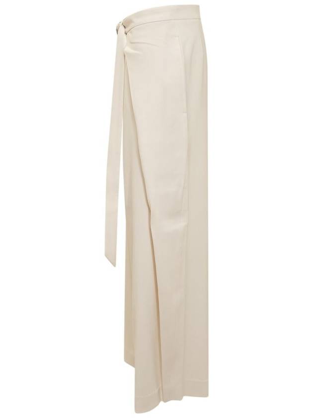 Belt Wide Pants Ivory - AMI - BALAAN 4