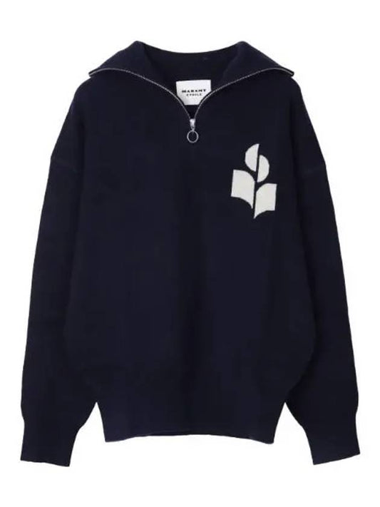 Azra logo half zip up knit women - ISABEL MARANT - BALAAN 1