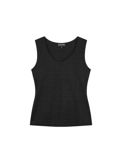 Women s Zigzag Sleeveless Top Black - EMPORIO ARMANI - BALAAN 1