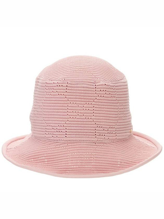 Cable Knit Bucket Hat Pink - GUCCI - BALAAN.