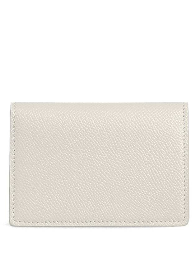 Stitch Bi-Fold Leather Card Wallet Grey - MAISON MARGIELA - BALAAN 3