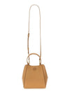 Mcgraw Logo Small Bucket Bag Brown - TORY BURCH - BALAAN 3