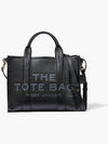 Logo Medium Leather Tote Bag Black - MARC JACOBS - BALAAN 2