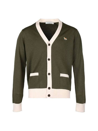 Baby Fox Patch Classic Cardigan Green - MAISON KITSUNE - BALAAN 1