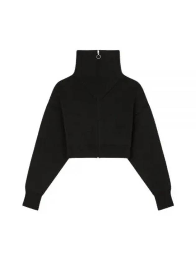 Women's High Neck Crop Cardigan Black - ISABEL MARANT - BALAAN 2