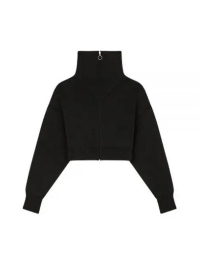 Women's High Neck Crop Cardigan Black - ISABEL MARANT - BALAAN 2