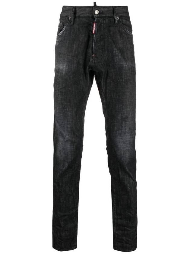 Cool Guy Logo Patch Jeans Black - DSQUARED2 - BALAAN 2