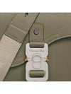 Saddle Mini Strap Grained Calfskin Messenger Bag Khaki - DIOR - BALAAN 7