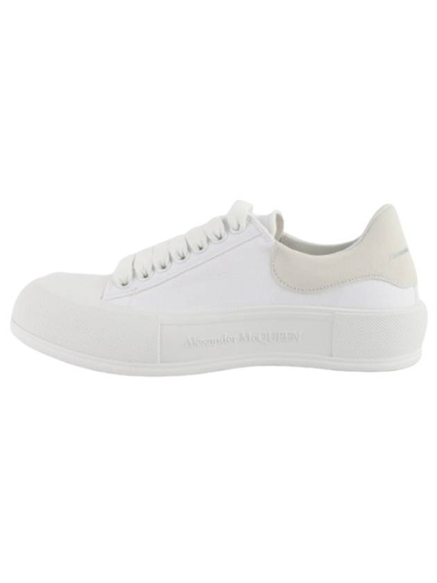 Deck Lace-up Plimsoll Low-top Sneakers White - ALEXANDER MCQUEEN - BALAAN 6