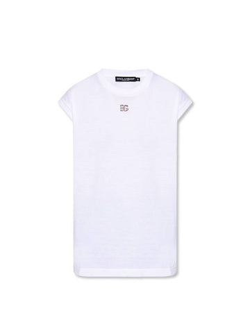 Logo Short Sleeve T-Shirt White - DOLCE&GABBANA - BALAAN 1