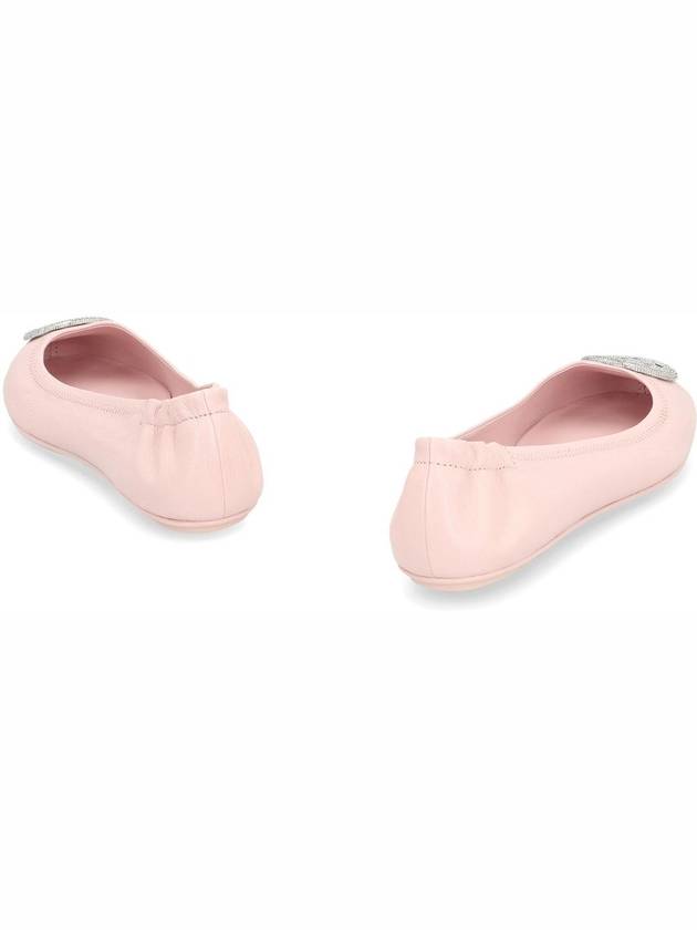 Minnie Leather Flat Pink - TORY BURCH - BALAAN 5