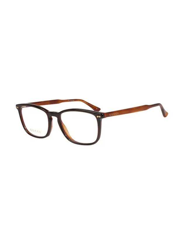 Eyewear Square Acetate Eyeglasses Brown - GUCCI - BALAAN 4