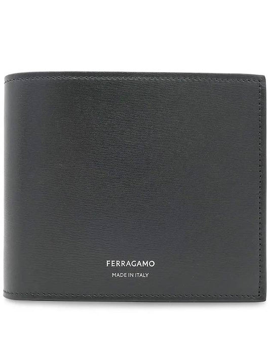 Logo Detail Classic Half Wallet Black - SALVATORE FERRAGAMO - BALAAN 2