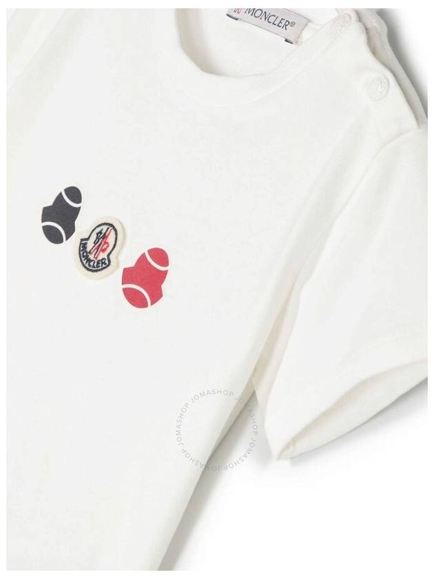 Moncler Boys Tennis Logo Patch Cotton T-Shirt, Size 3 - MONCLER - BALAAN 2