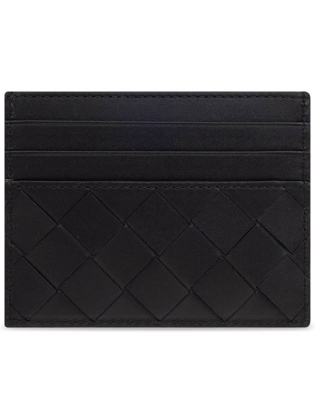 Bottega Veneta Leather Card Case, Men's, Black - BOTTEGA VENETA - BALAAN 1