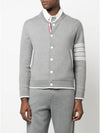 Anchor Jacquard 4-Bar Bomber Jacket Light Grey - THOM BROWNE - BALAAN 5