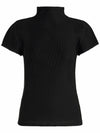 Pleats Please Mist Half Neck Short Sleeve Tee - ISSEY MIYAKE - BALAAN 1