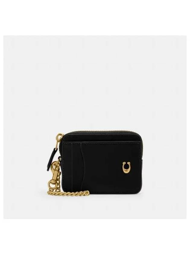 Essential Chain Card Wallet Black - COACH - BALAAN 2