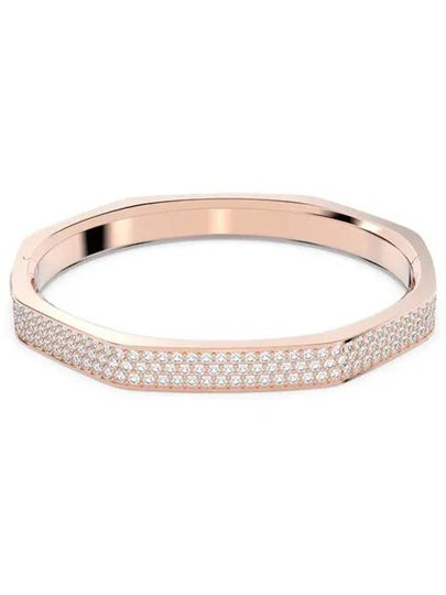 Dextera Bangle Octagon Shape Bracelet White Rose Gold - SWAROVSKI - BALAAN 2