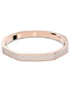 Dextera Bangle Octagon Shape Bracelet White Rose Gold - SWAROVSKI - BALAAN 3