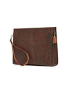 Paisley Print Clutch Bag Brown - ETRO - BALAAN 4