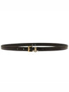 Triangle Logo Buckle Leather Belt Black - PRADA - BALAAN 2