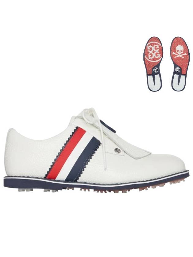 Kiltie Gallivanter Striped Spike Shoes Snow - G/FORE - BALAAN 2