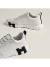 Bouncing Sneakers Calfskin Suede Goatskin Blanc - HERMES - BALAAN 5