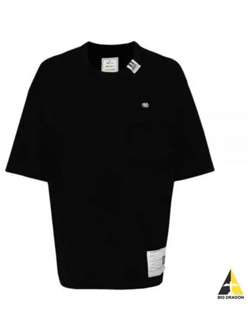 A12TS641 BLACK logo print t shirt - MIHARA YASUHIRO - BALAAN 1