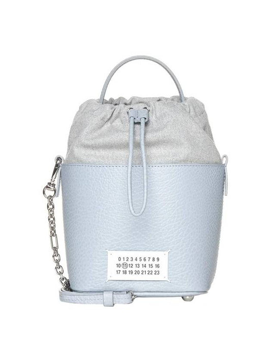 5AC Chain Calfskin Bucket Bag Light Blue - MAISON MARGIELA - BALAAN 1