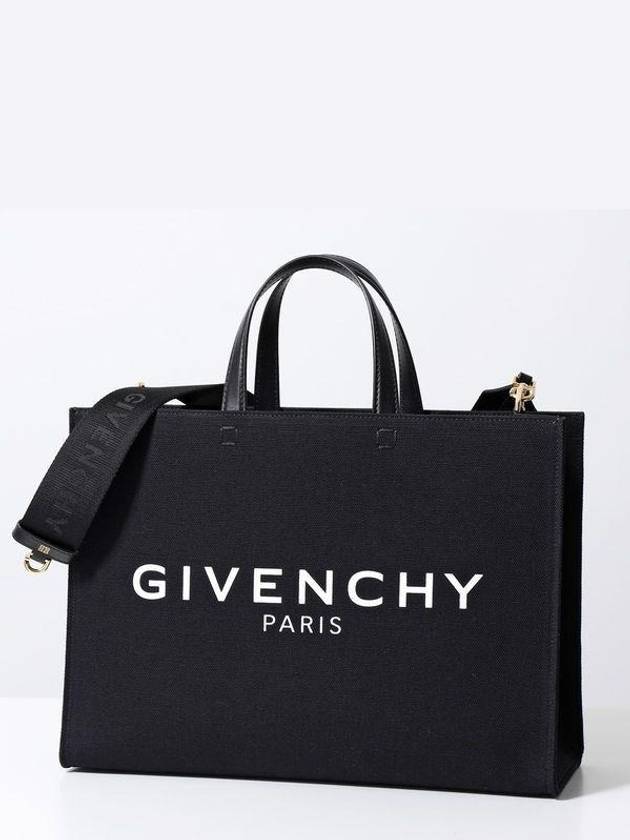 Canvas G Medium Tote Bag Black - GIVENCHY - BALAAN 2