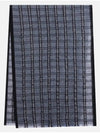 Check Linen Cashmere Scarf Light Blue - LORO PIANA - BALAAN 3