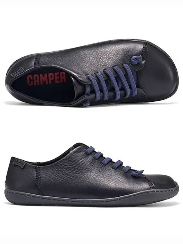 Peu Leather Low Top Sneakers Black - CAMPER - BALAAN 2