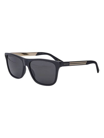 Eyewear Polarized Square Horn-Rim Sunglasses Black - GUCCI - BALAAN 1