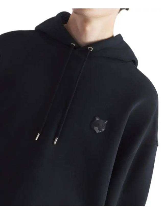 Bold Fox Head Patch Oversize Hoodie Black - MAISON KITSUNE - BALAAN 6