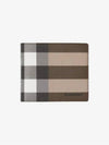 Check Canvas Half Wallet Beige - BURBERRY - BALAAN 2