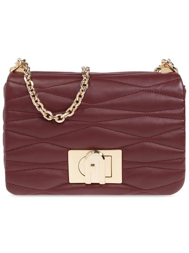 Furla 1927 Small Shoulder Bag, Women's, Burgundy - FURLA - BALAAN 1