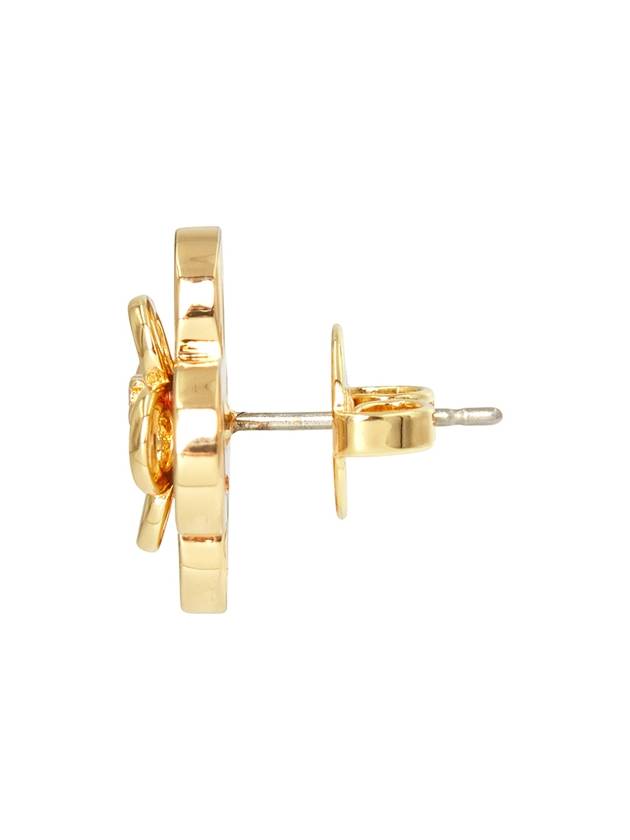 Double T Plaque Earrings Gold - TORY BURCH - BALAAN 4