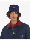 Cotton Reversible Bucket Hat Navy - BARBOUR - BALAAN 10