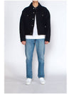 Button Wool Boxy Jacket Black - AMI - BALAAN 4