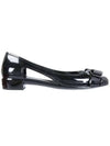 Vara Bow Jelly Ballet Flat Black - SALVATORE FERRAGAMO - BALAAN 3