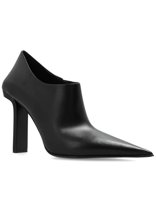 Versace Leather Ankle Boots, Women's, Black - VERSACE - BALAAN 4